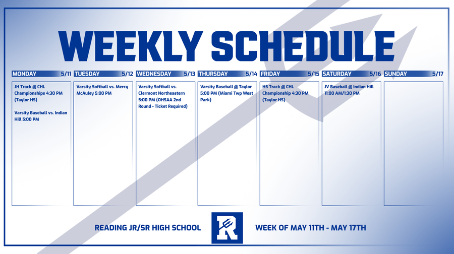 Week at a Glance: May 11th – May 17th